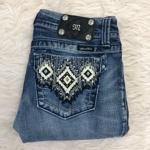 Miss Me Women’s 27 Waist Boot Cut Zip Jeans